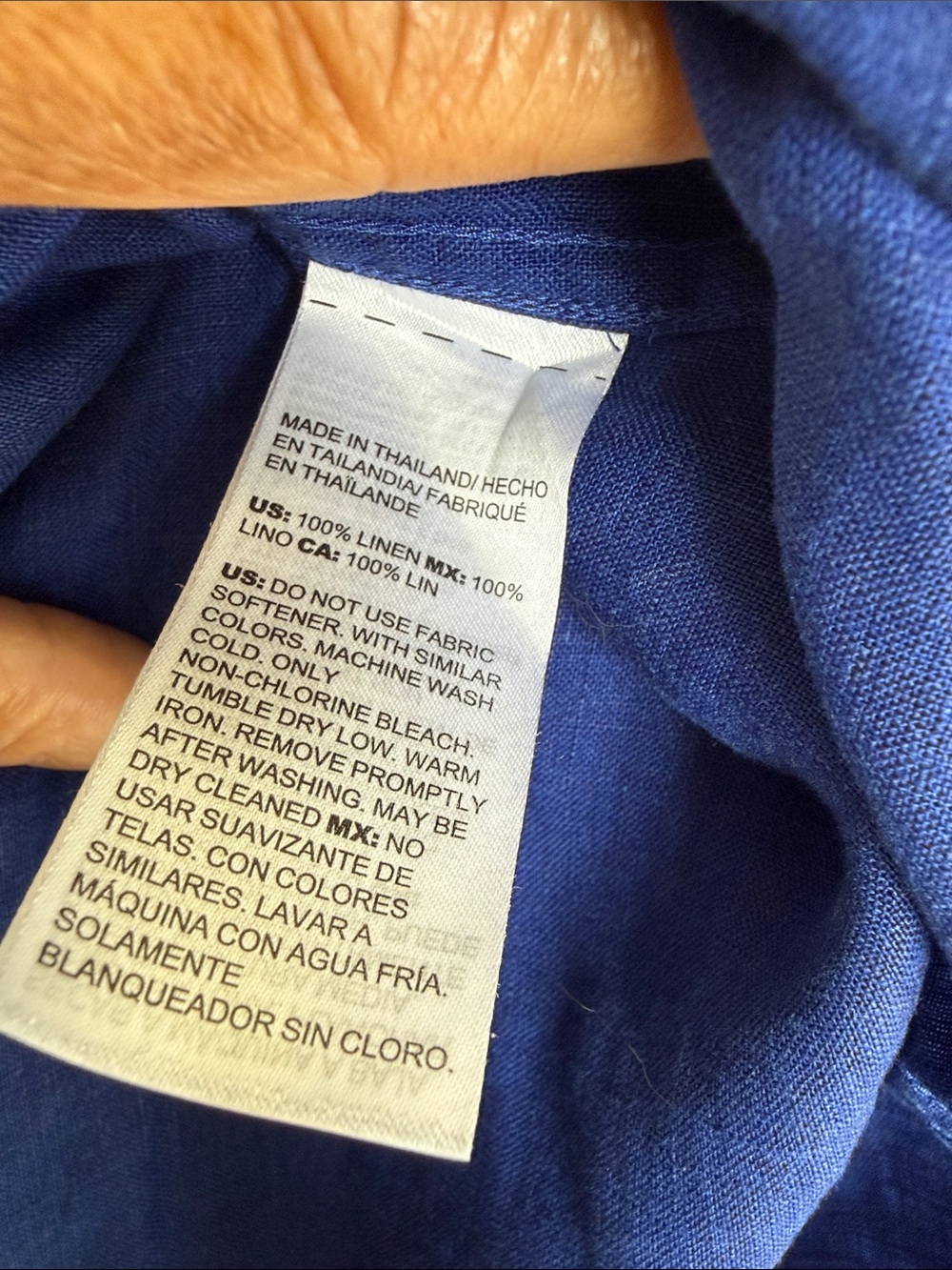 Chico's Sleeveless Button-Front Top in Royal Blue - Picture 6 of 8